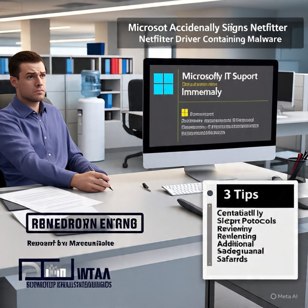 Microsoft Lalai Tandatangani Driver Netfilter Yang Berisi Malware dan 3 Tips