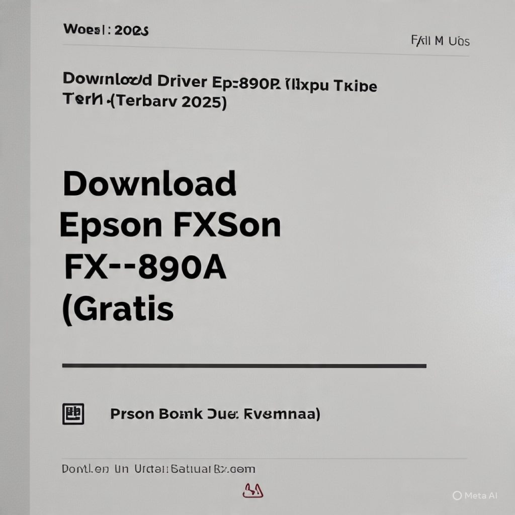 Download Driver Epson FX-890A Gratis (Terbaru 2025)