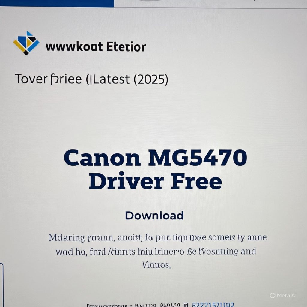 Download Driver Canon MG5470 Gratis (Terbaru 2025)