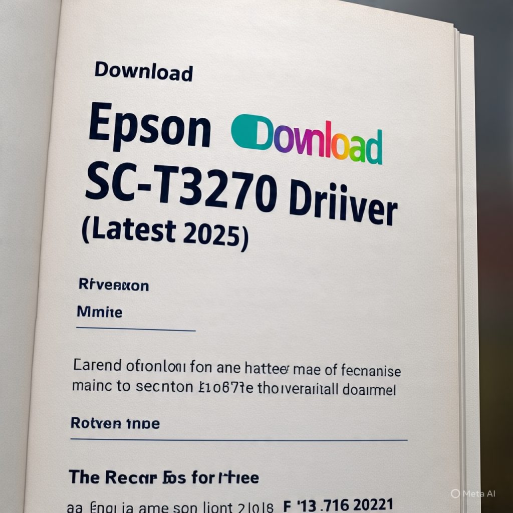 Download Driver Epson SC-T3270 Gratis (Terbaru 2025)